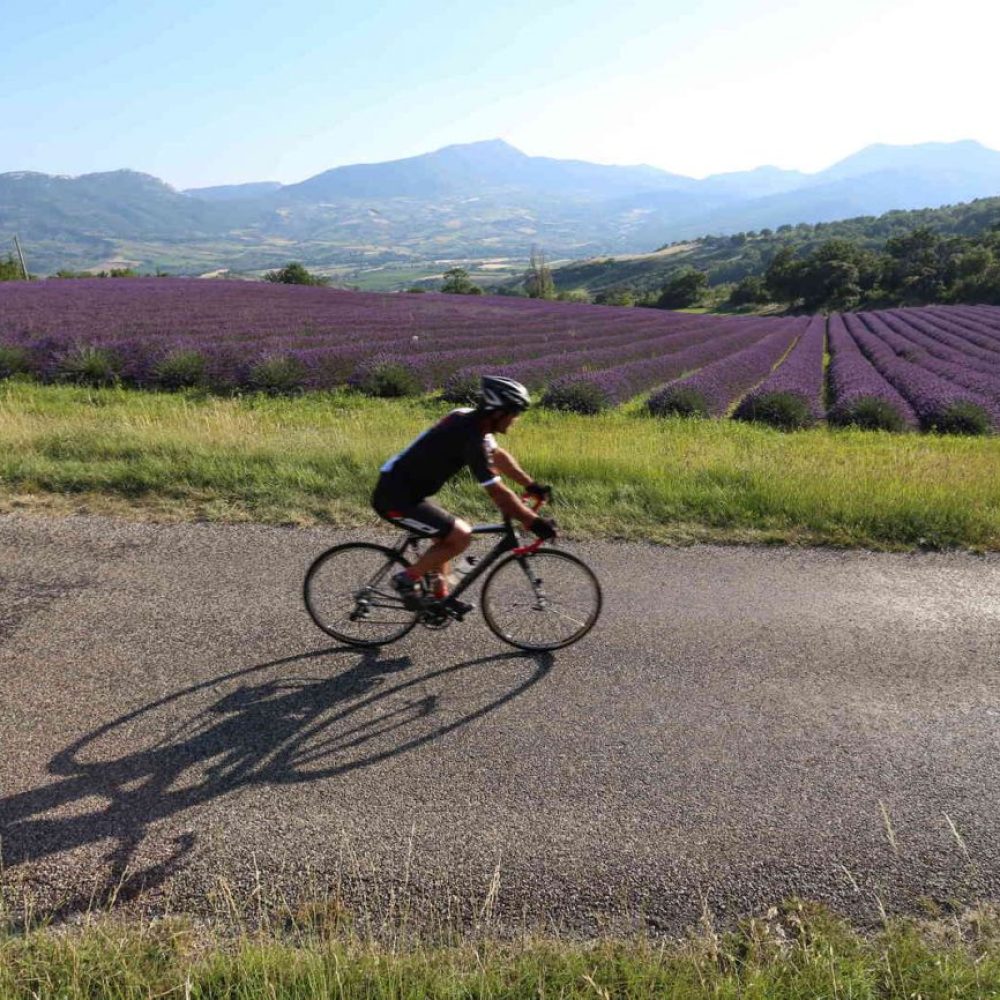 Velo en pleine nature autour de Nyons